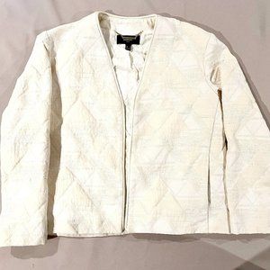 Cream Cropped Blazer